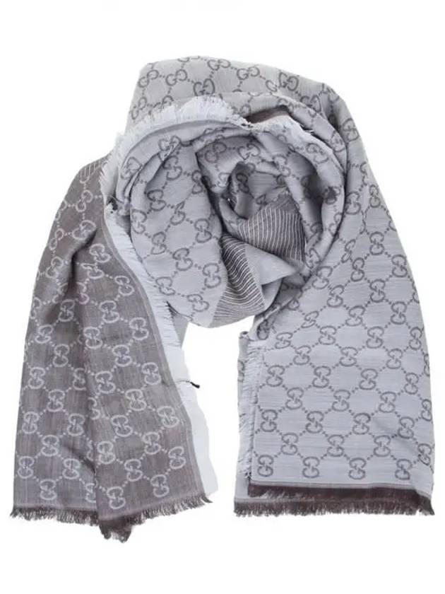 Luxury Gucci Trending 2025 GG Jacquard Square Muffler Grey