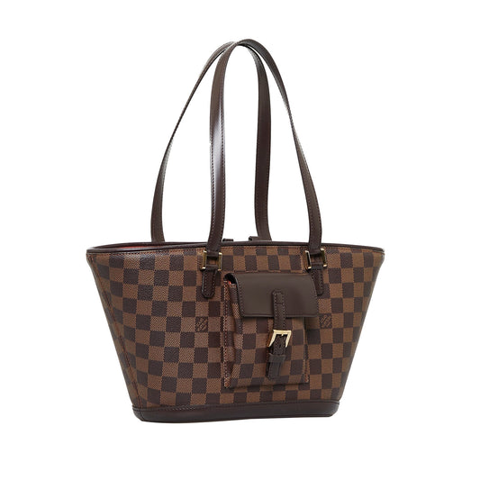 Louis Vuitton Damier Ebene Manosque PM Canvas Tote Bag ()