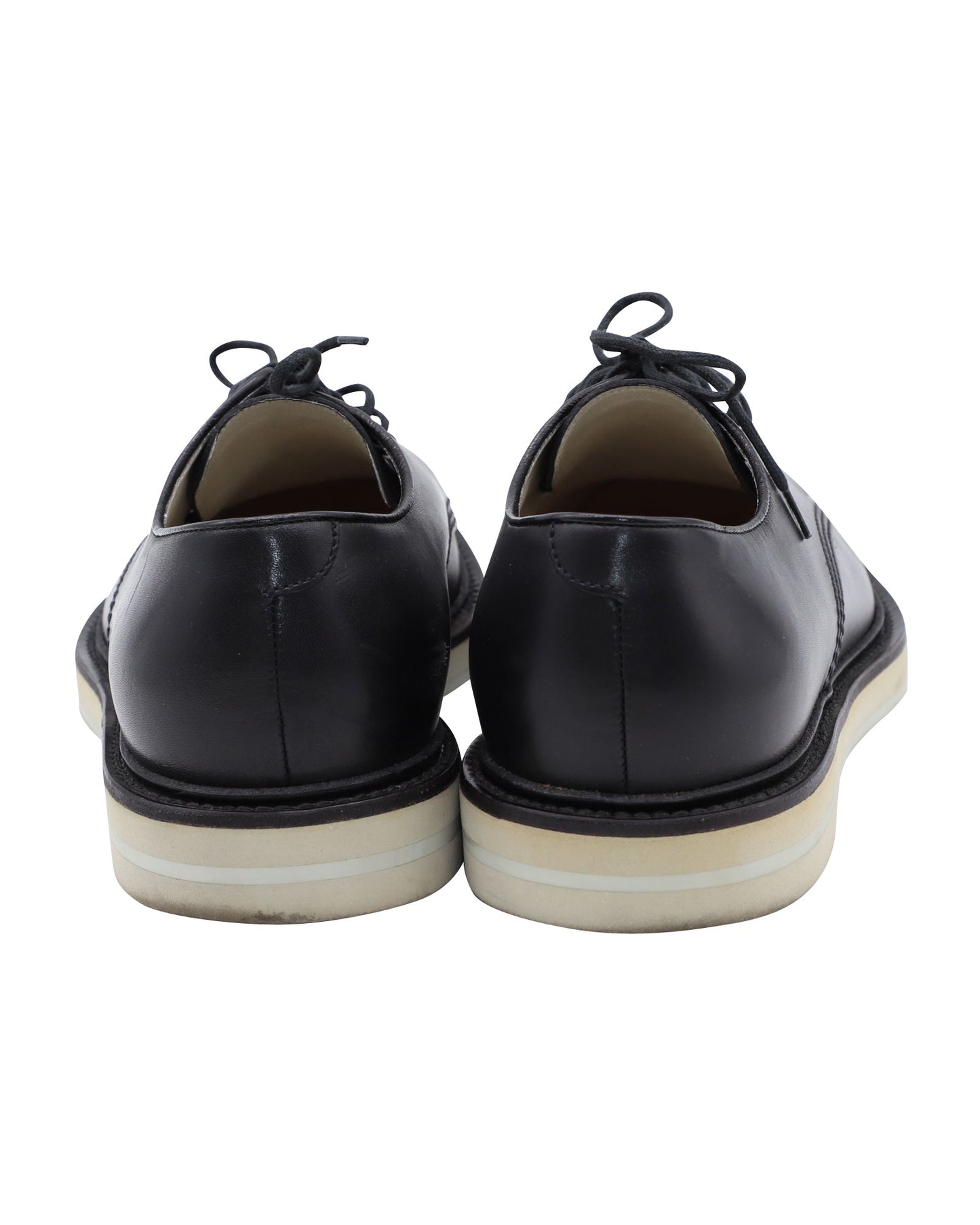 Luxury Gucci Trending 2025 Lace-Up Derby Shoes in Black Leather
