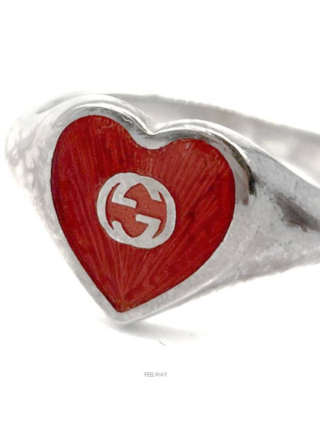 Luxury Gucci Trending 2025 Interlocking Heart Silver Ring 645544 L651519