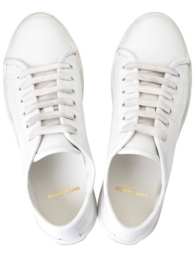 Luxury Saint Laurent Men's Malibu Low Top Sneakers White