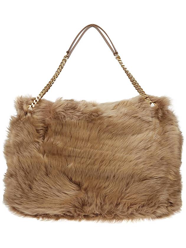 Luxury Saint Laurent Niki Oversized Shearling Shoulder Bag Rouan