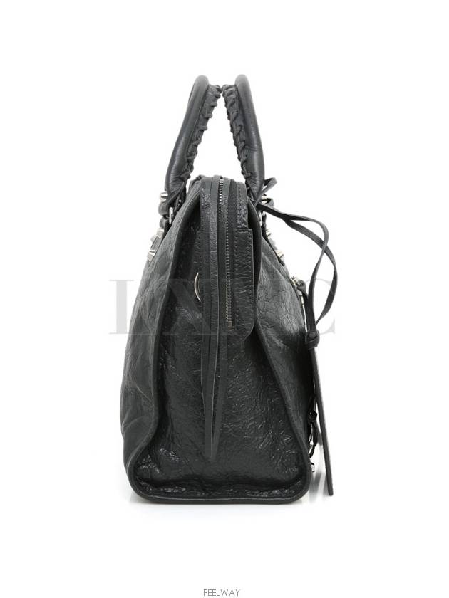 Luxury Balenciaga City motor bag gray 505550 cross