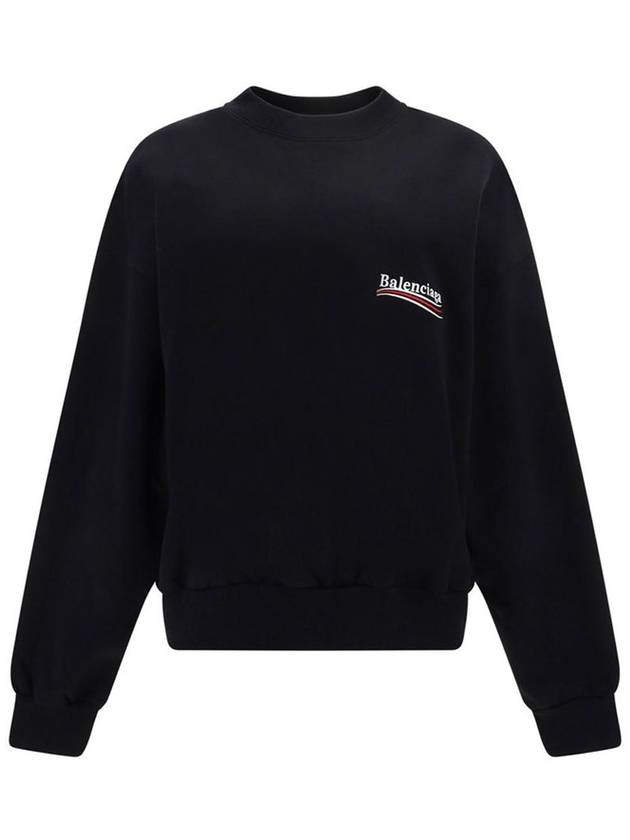 Luxury Balenciaga Political Campaign Regular Fit Sweatshirt Black
