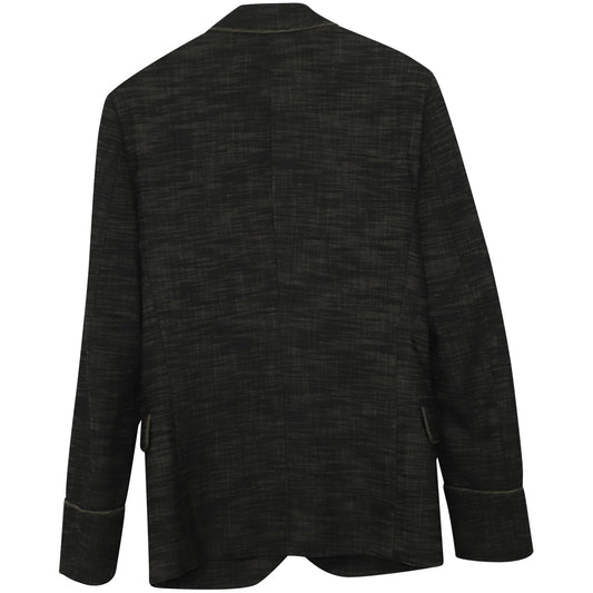 Luxury Bottega Veneta Blazer in Black Print Cotton