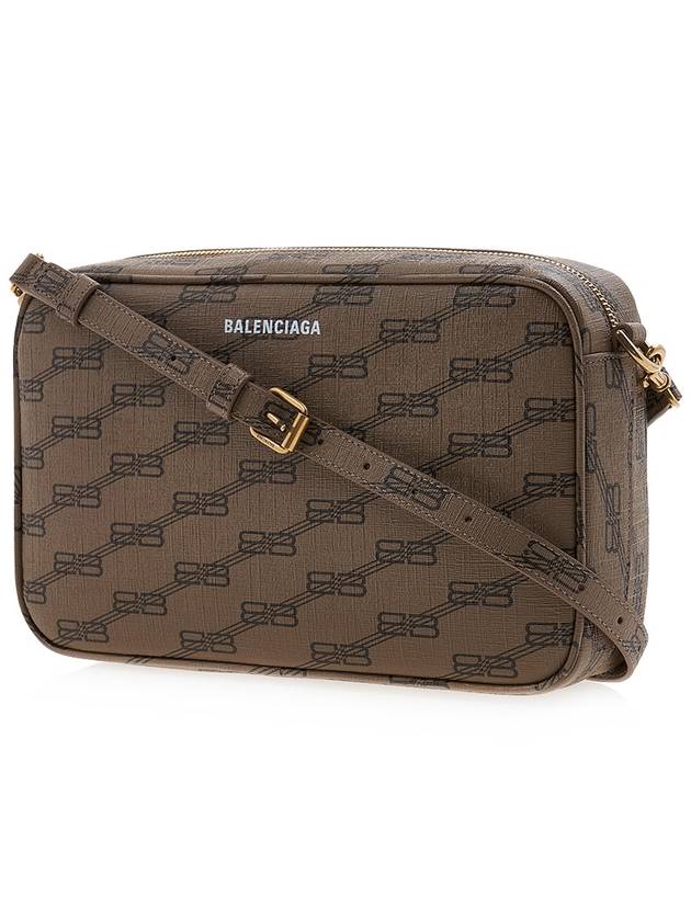 Luxury Balenciaga Monogram Logo Camera Cross Bag Beige