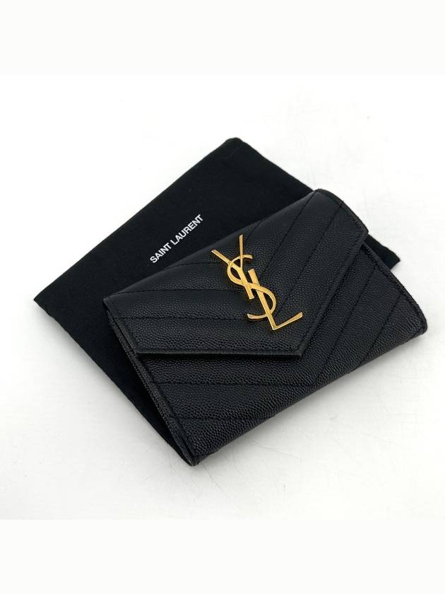 Luxury Saint Laurent Envelope gold card wallet 414404