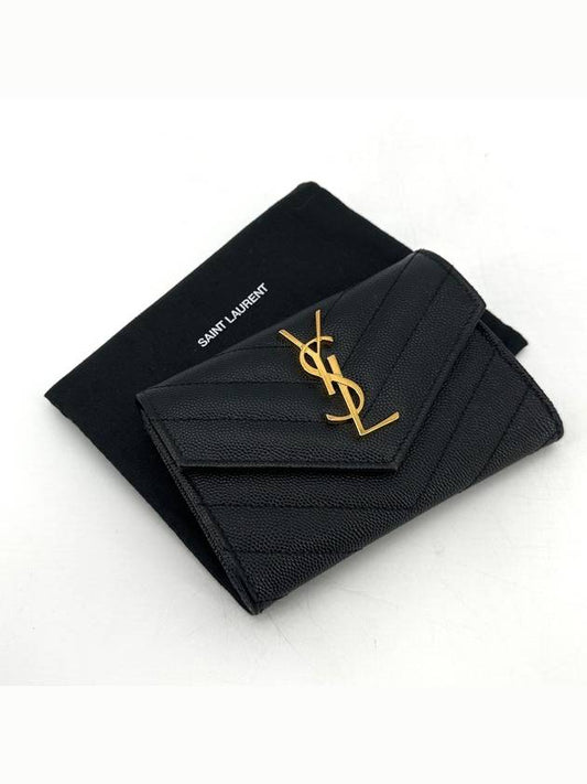 Luxury Saint Laurent Envelope gold card wallet 414404