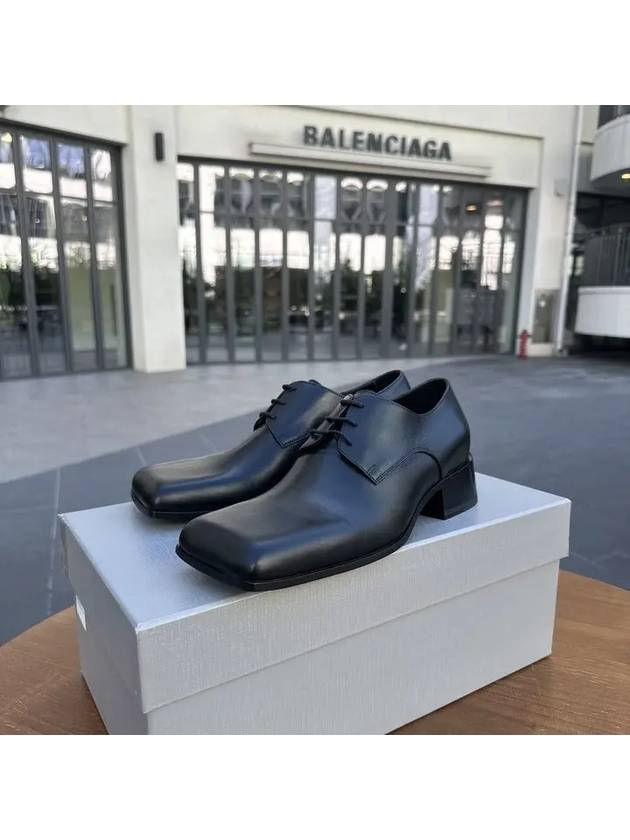 Luxury Balenciaga Work Lace-Up Derby Black