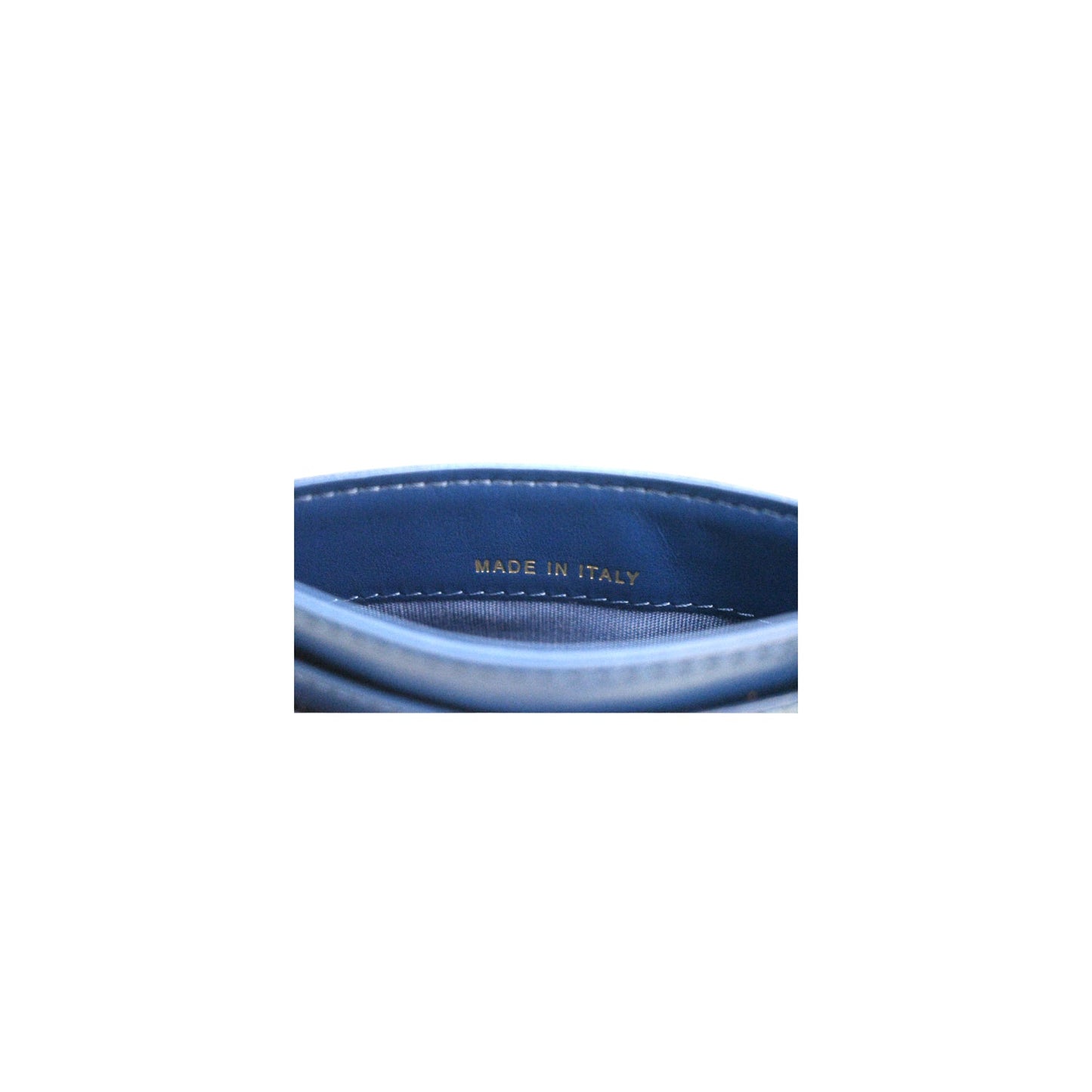 Luxury Chanel bag 19 Quilted Goatskin Card Holder Dark Blue