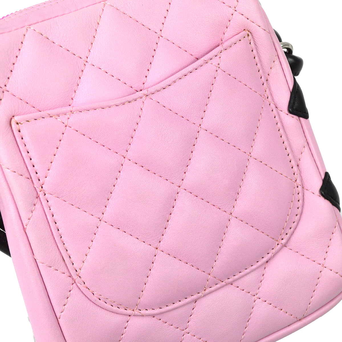 Luxury Chanel 2003-2004 Pink Calfskin Cambon Ligne Shoulder Bag 13