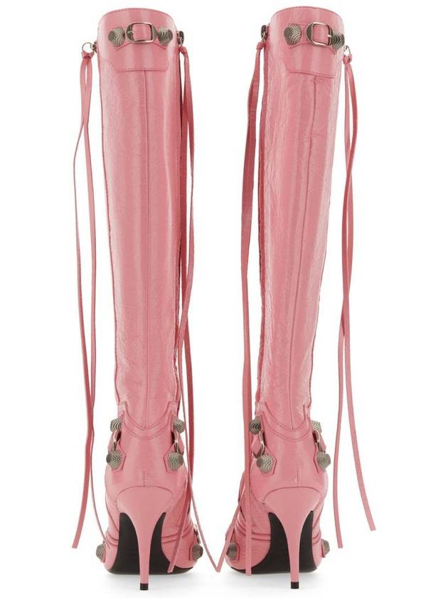 Luxury Balenciaga cagolian long boots pink