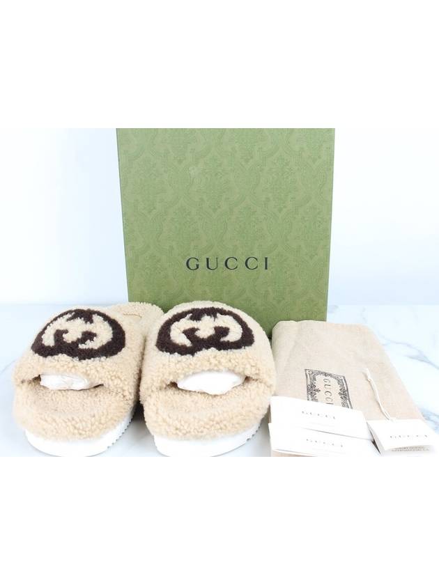 Luxury Gucci Trending 2025 GG fleece slippers 8 270