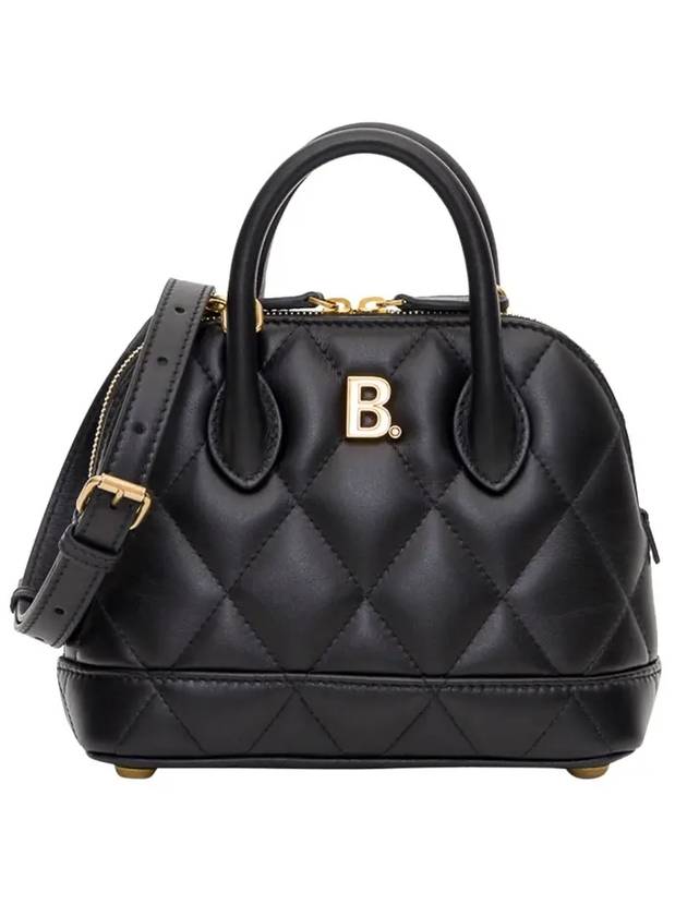 Luxury Balenciaga Ville Quilted Leather Top Handle Cross Bag Black