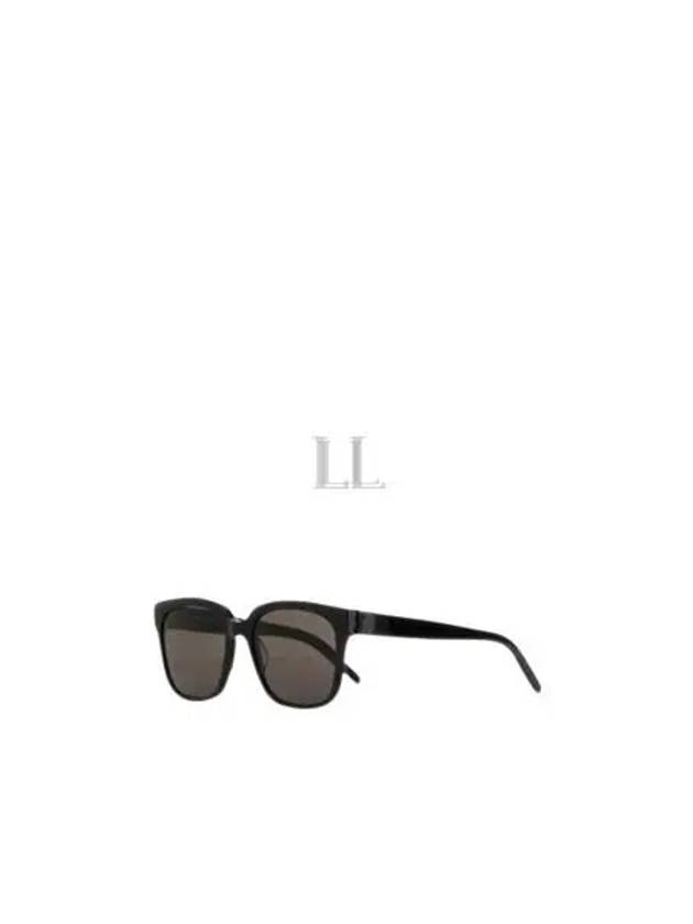 Luxury Saint Laurent Eyewear Logo Plaque Acetate Sunglasses Black