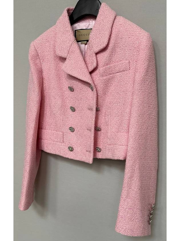 Luxury Gucci Trending 2025 Cropped tweed jacket 77
