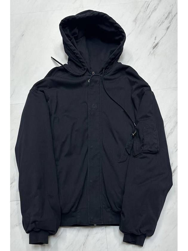 Luxury Balenciaga padded bomber hoodie 110