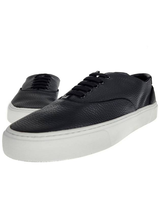 Luxury Saint Laurent Venice Leather Low Top Sneakers Black