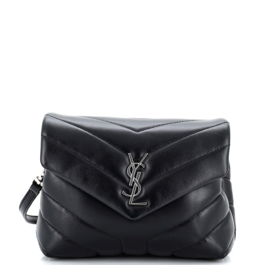 Luxury Saint Laurent Loulou Shoulder Bag Matelasse Chevron Leather Toy