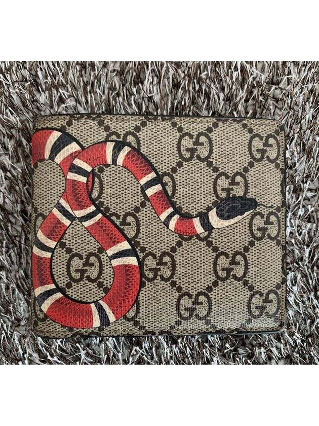 Luxury Gucci Trending 2025 Snake Half Wallet 451268