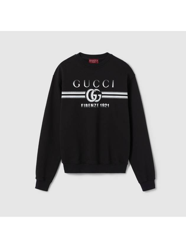 Luxury Gucci Trending 2025 Printed Cotton Sweater Black