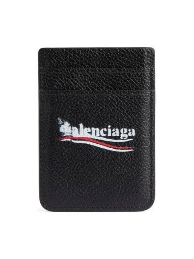 Luxury Balenciaga Cash Magnet Card Wallet Black