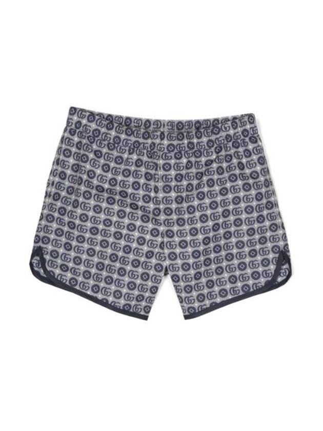 Luxury Gucci Trending 2025 Kids Double G Swim Shorts Blue