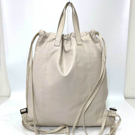 Luxury Bottega Veneta ivory  Leather Backpack ()