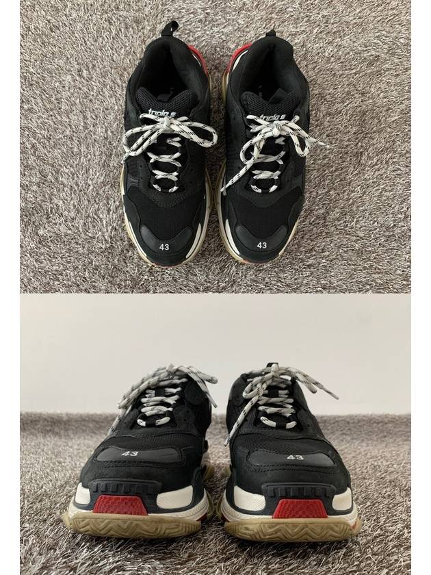 Luxury Bottega Veneta Balenciaga Triple S Multi Bread Black Red 43 280
