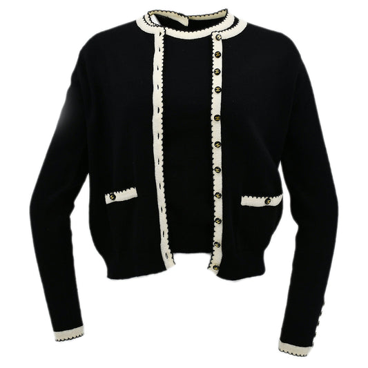 Luxury Chanel top and cardigan set