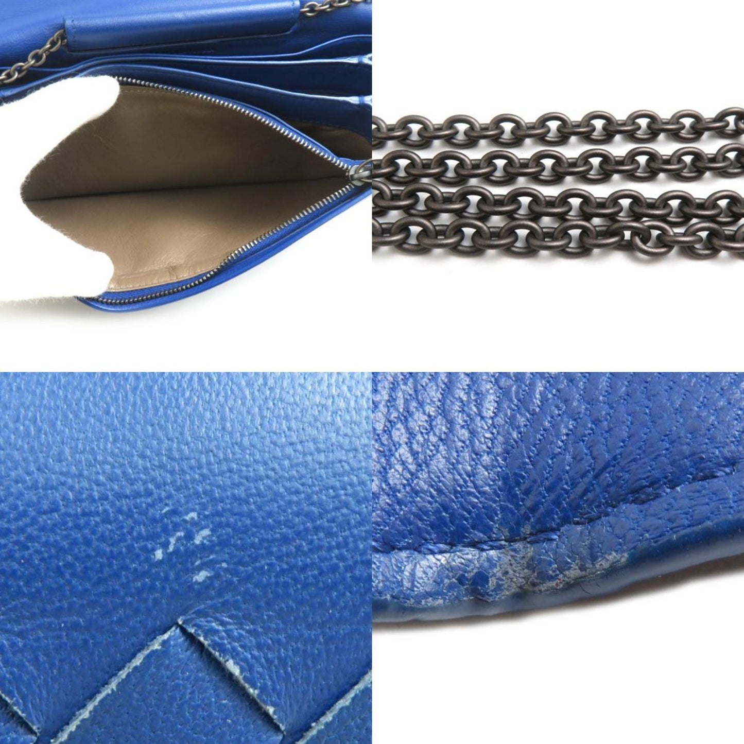 Luxury Bottega Veneta Intrecciato  Leather Chain/Shoulder Wallet ()