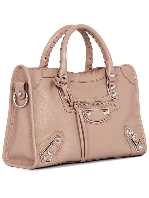Luxury Balenciaga Metallic Edge Mini City Tote Bag Pink