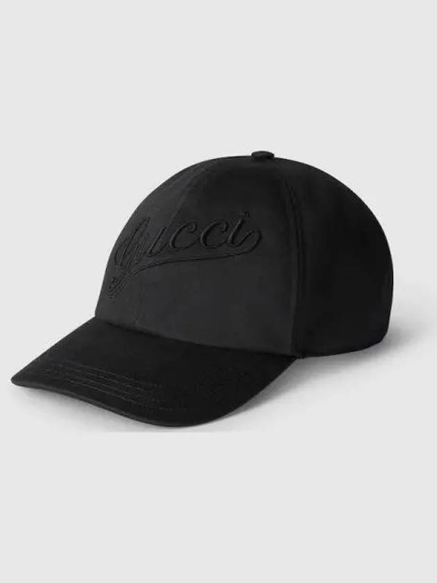 Luxury Gucci Trending 2025 Embroidered Cotton Base Ball Cap Black