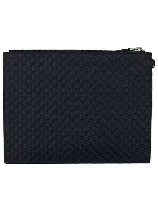 Luxury Gucci Trending 2025 GG Micro Ssima Strap Clutch Bag Black