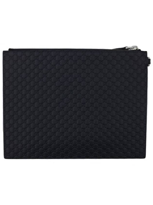 Luxury Gucci Trending 2025 GG Micro Ssima Strap Clutch Bag Black