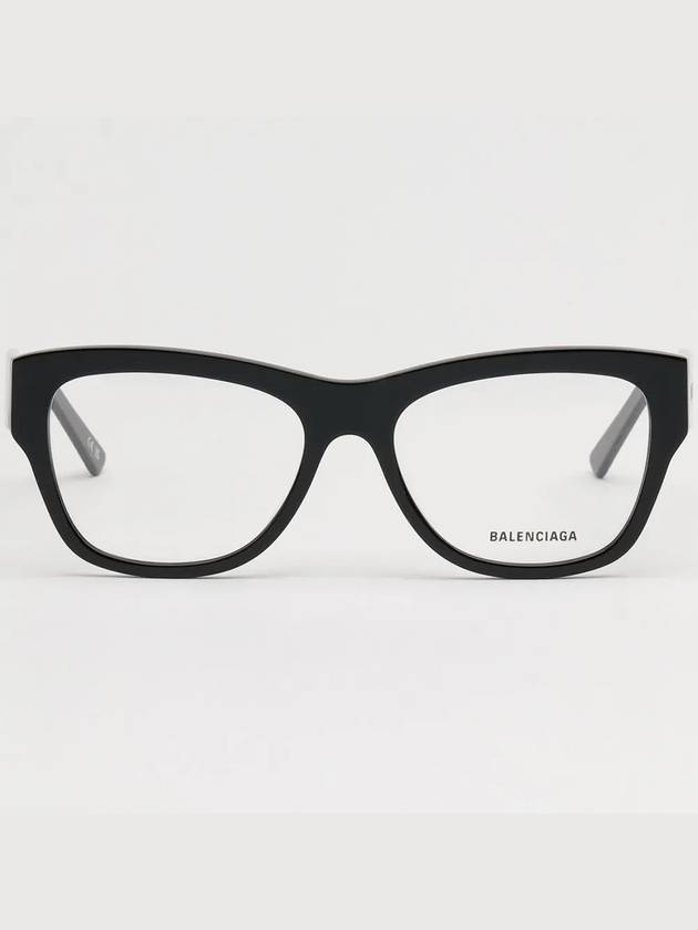 Luxury Balenciaga Acetate Square Eyeglasses Black