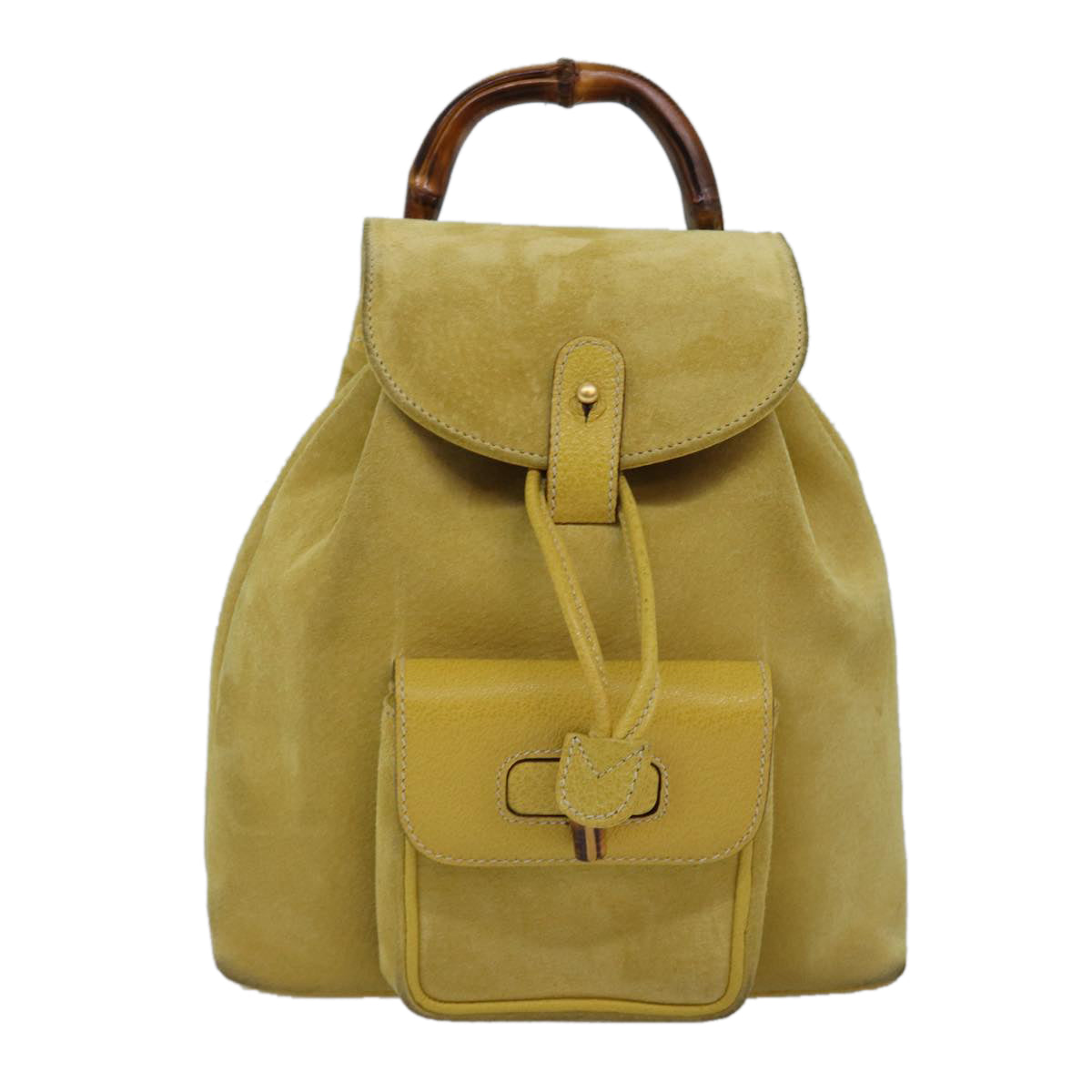 Luxury Gucci Trending 2025 Bamboo  Suede Backpack Bag ()