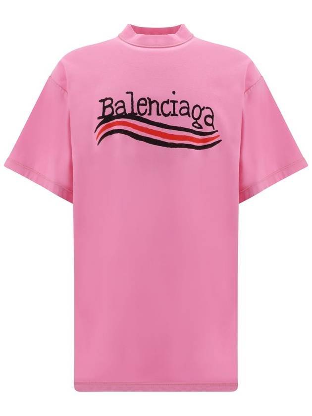 Luxury Balenciaga Inside Out Cotton Short Sleeve T-Shirt Pink