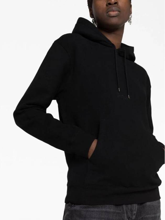 Luxury Saint Laurent Logo Hoodie Black