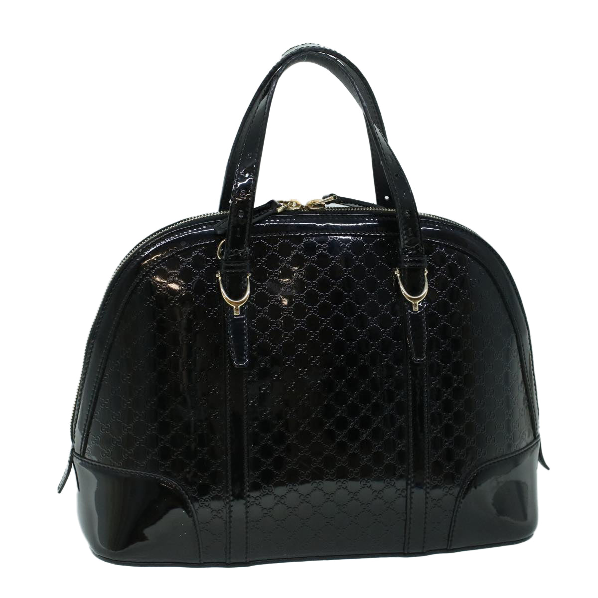 Luxury Gucci Micro GG Canvas Hand Bag Black 309617  ac2156