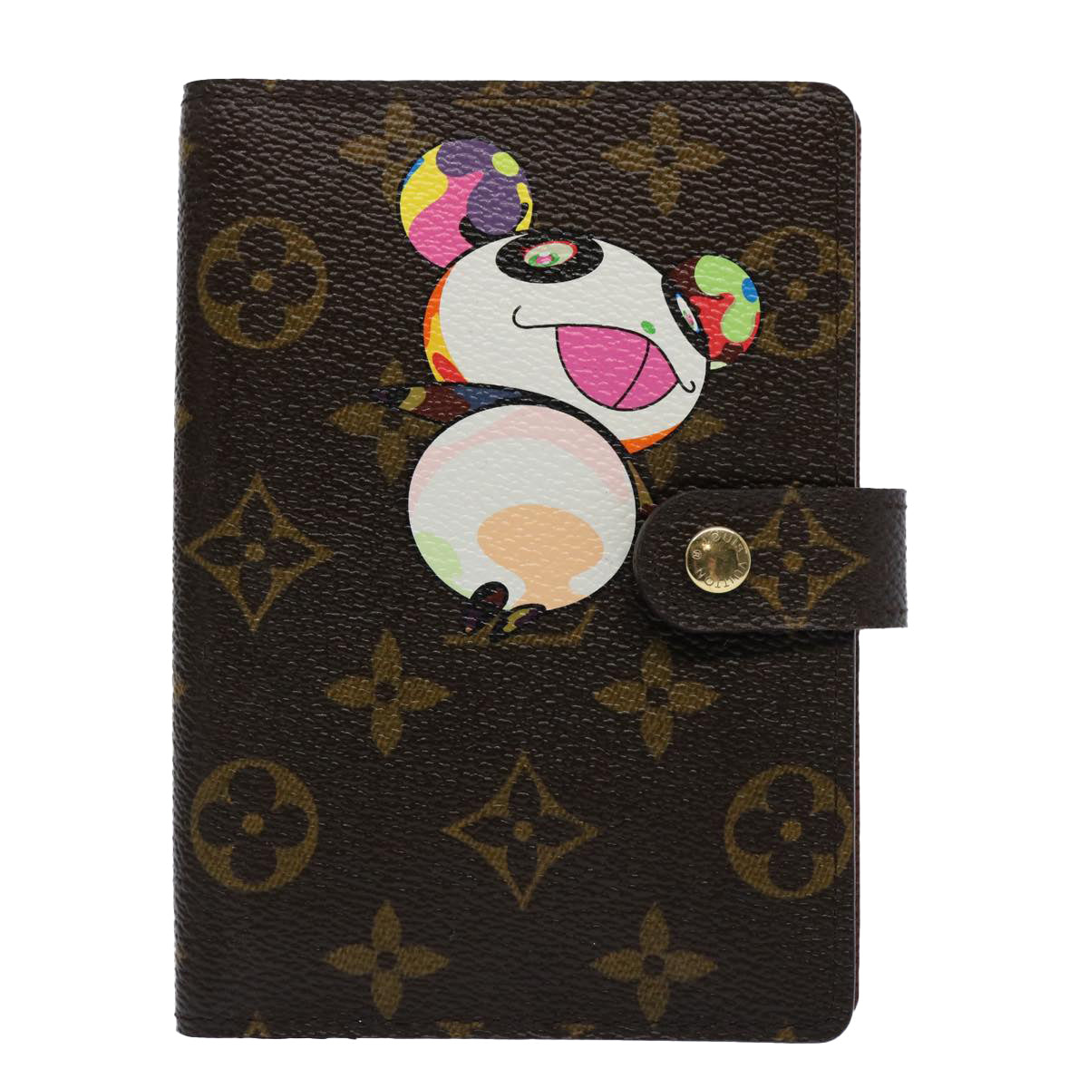 LOUIS VUITTON Monogram Panda Agenda PM Day Planner Cover R20011 LV ac2579A