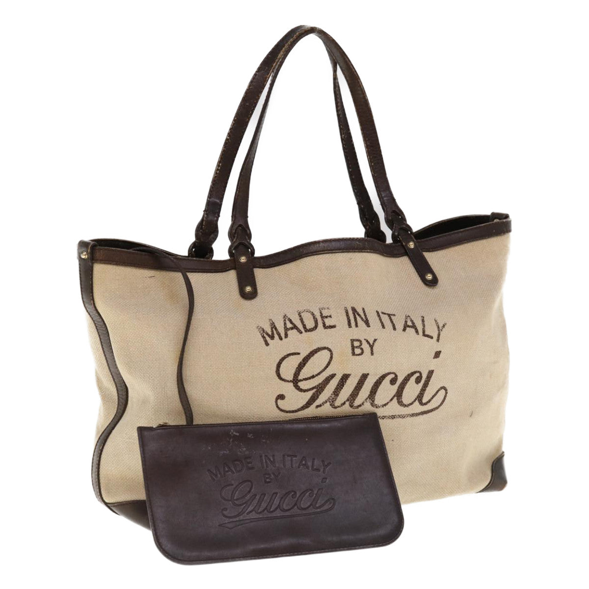 GUCCI Tote Bag Canvas Beige 247207  ac2609