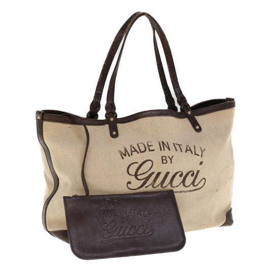 GUCCI Tote Bag Canvas Beige 247207  ac2609