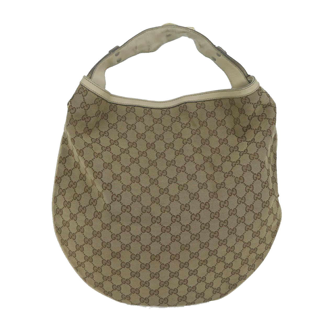 GUCCI GG Canvas Shoulder Bag Beige 211944  ac2610