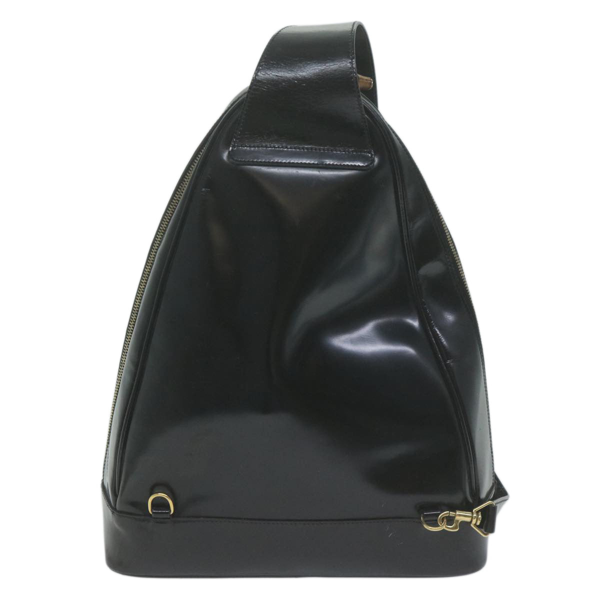 GUCCI Bamboo Body Bag Leather Black 003 2113 0027  ac2614