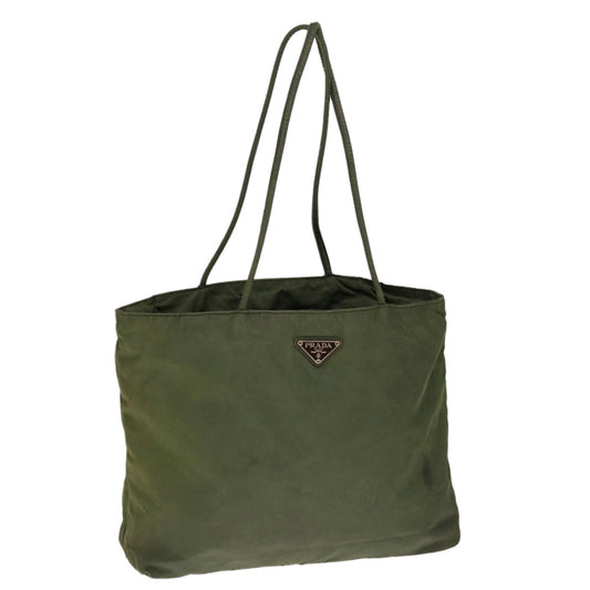 Luxury PradaShoulder Bag Nylon Khaki ac2660