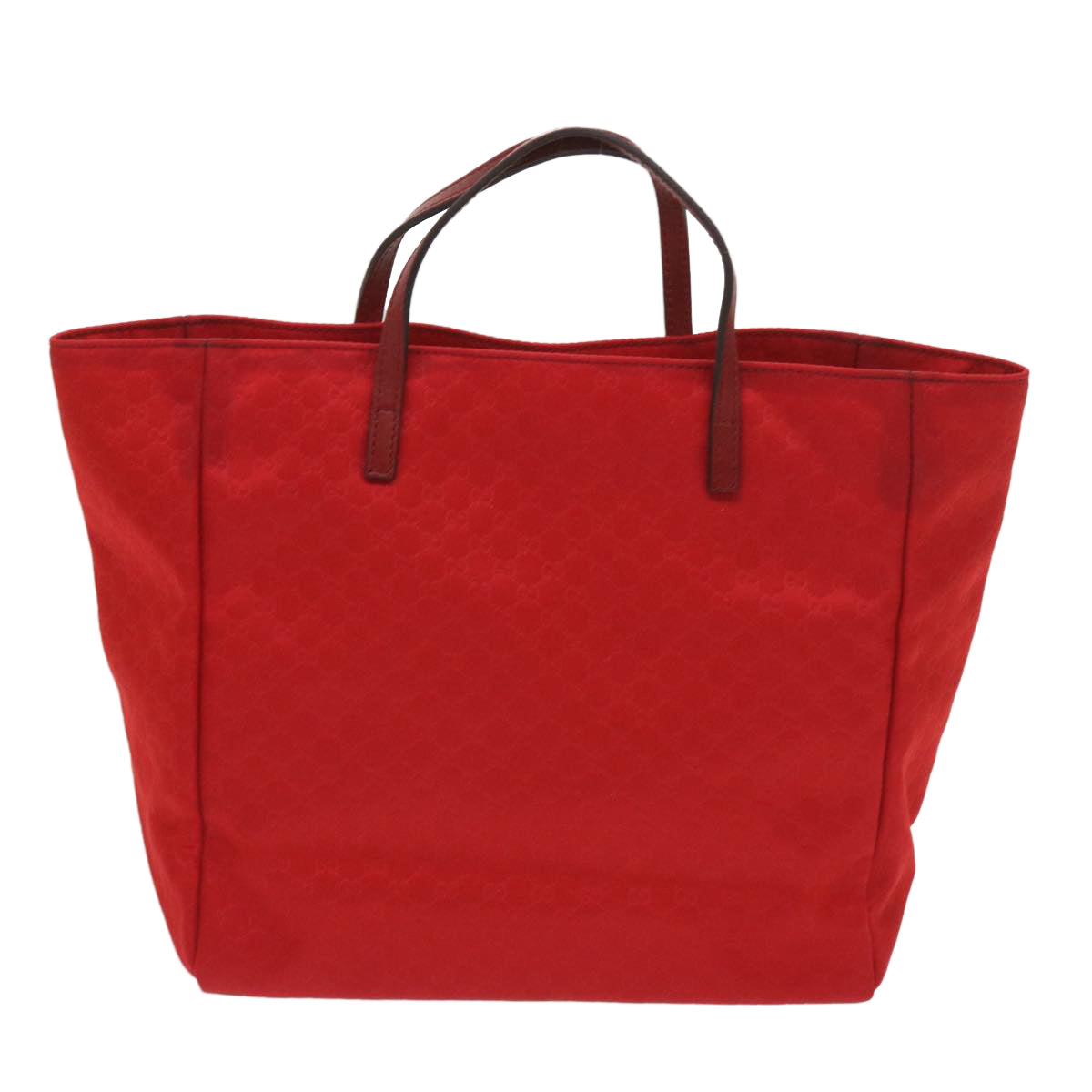 GUCCI Micro GG Canvas Tote Bag Nylon Red 284721  ac2686