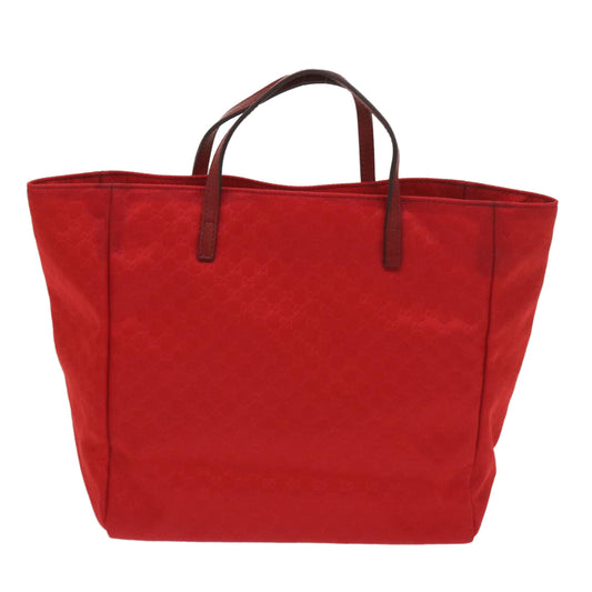 GUCCI Micro GG Canvas Tote Bag Nylon Red 284721  ac2686