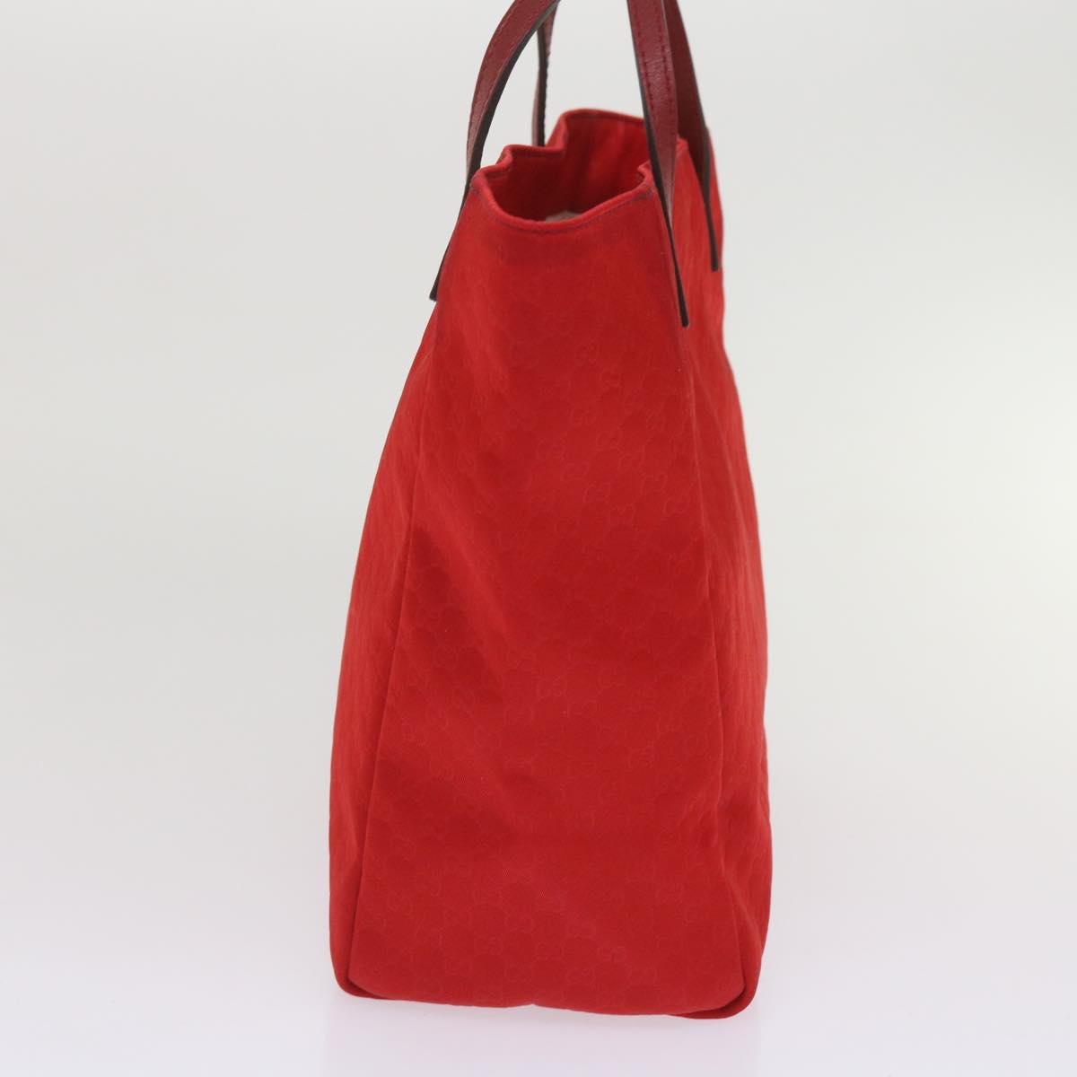 GUCCI Micro GG Canvas Tote Bag Nylon Red 284721  ac2686