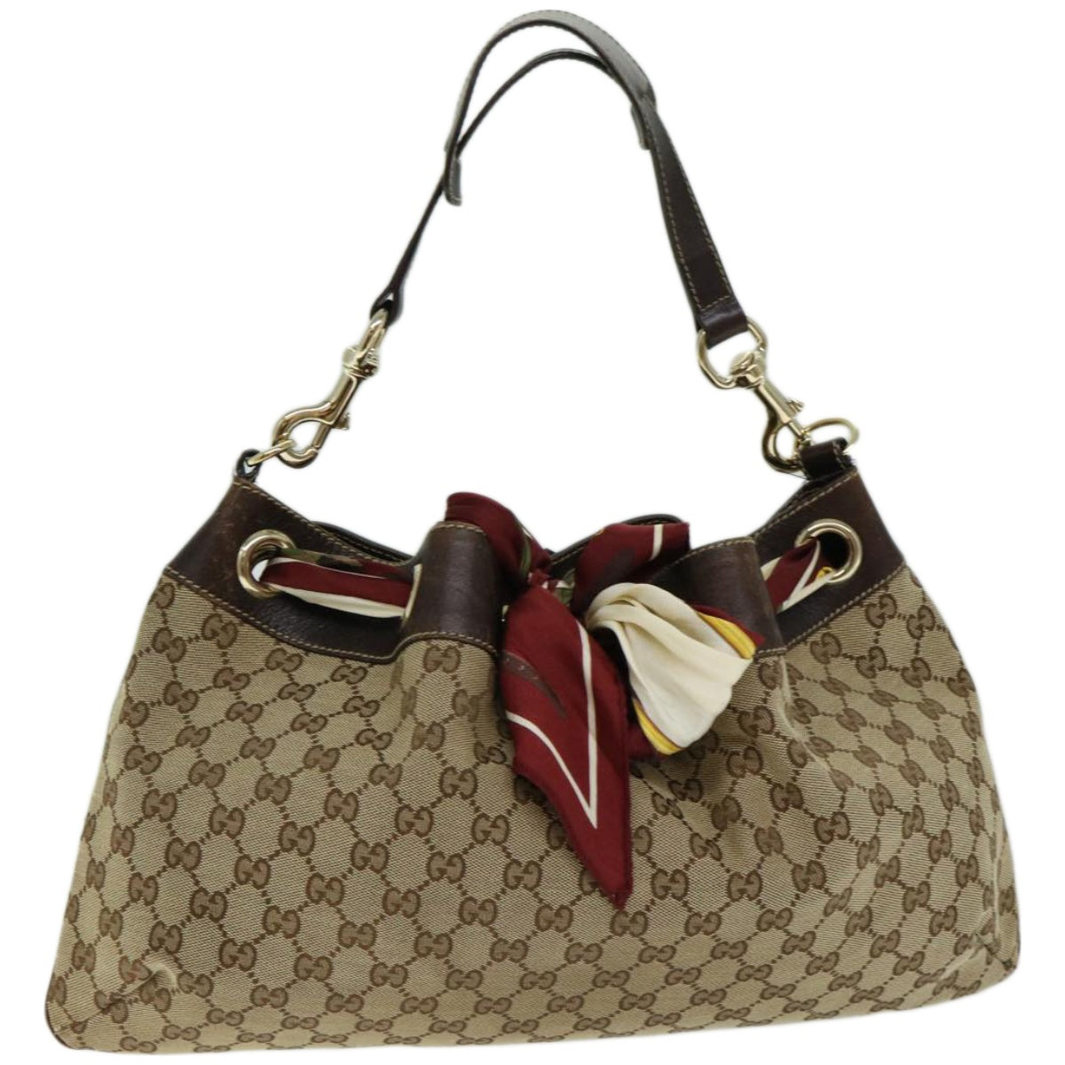 GUCCI GG Canvas Shoulder Bag Beige  ac2691